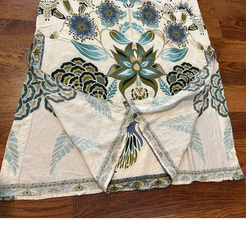 Nekane NKN Sleeveless Printed Maxi Dress Women’s Large Floral Cream Boho - Picture 8 of 12